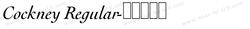 Cockney Regular字体转换